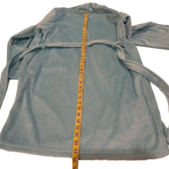 Chuckie Goodnight Bathrobe Youth XL Soft Blue Pockets Rhinestones Robe Bath - Picture 8 of 14